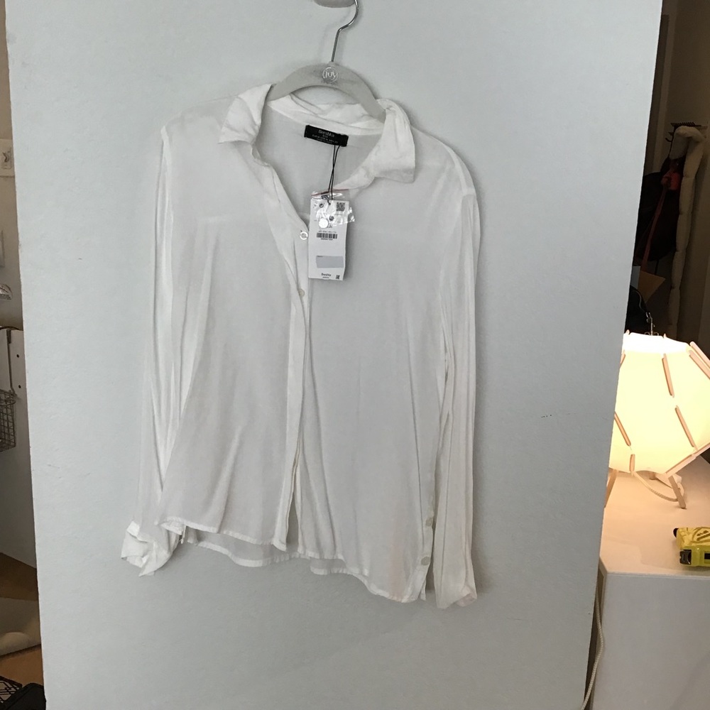 Bershka button down white